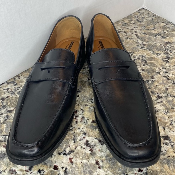 Clarks Originals Leather penny-slot loafers Black 11 - Picture 3 of 15